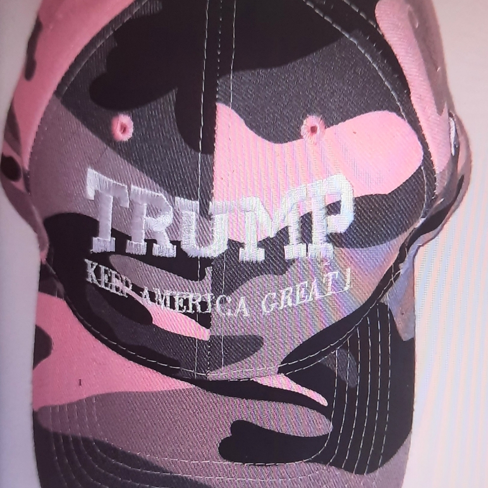 Trump camo pink baseball hat/cap